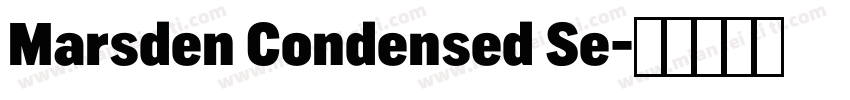 Marsden Condensed Se字体转换